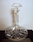 EXTREMELY RARE VINTAGE FORMER YUGOSLAVIA CRYSTAL DECANTER - LABELED NEVER USED!!