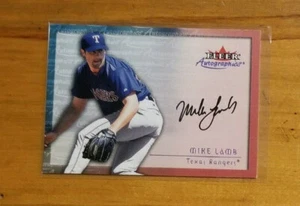 2001 Fleer Autographics #54 Mike Lamb Auto Rangers - Picture 1 of 1