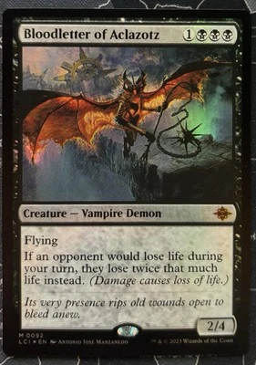 MTG The Lost Caverns of Ixalan Bloodletter of Aclazotz (MR) (Foil) NM - Image 1 of 2