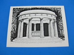 Tarjeta de arte Buffalo NY Forest Lawn Cemetery George Birge Memorial Lawrence McIntyre - Imagen 1 de 9