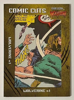 MARVEL COMIC CUT - 2022 FLEER ULTRA WOLVERINE - CC-WW1 - 15/50 - WOLVERINE #1 - Image 1 of 2