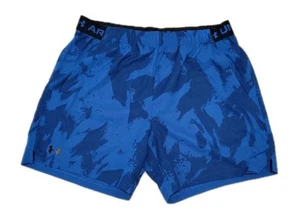 Under Armour Vanish Woven Shorts Men's XL Stretch Waistband Blue Printed Bottoms - Picture 1 of 14