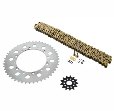 Kawasaki 08-14 KLX450R, 06-14 KX450F Gold ORing Chain Sprocket Silver 13/48 114L - Image 1 of 4