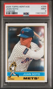 Topps Heritage #286 2025 Juan Soto cromo PSA 9 - Imagen 1 de 2
