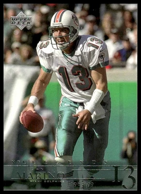 2001 Upper Deck Legends #42 Dan Marino Miami Dolphins - Image 1 of 2
