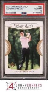 2001 UPPER DECK GOLF #153 JESPER PARNEVIK POP 4 PSA 10 - Picture 1 of 2