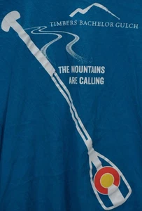 TIMBERLINE TOURS T SHIRT TEE VAIL CO COLORADO TIMBERS BACHELOR GULCH BLUE XS - Picture 1 of 6