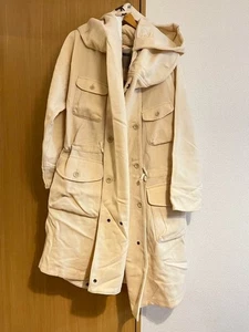 Abrigo Kapital Años 40 Lana TRAGGLE Anillo Alto Talla 3 L Chaqueta Puño Acanalado Usado Auténtico - Imagen 1 de 10