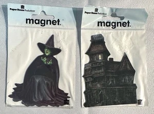 Casa de Papel El Mago de Oz Bruja Malvada y Casa Embrujada Refrigerador 2 Imanes - Imagen 1 de 4