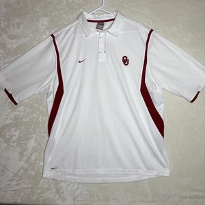 Nike Team Dri-Fit Oklahoma Sooners Fußball Team Logo Polo XL gestickte Details - Bild 1 von 16