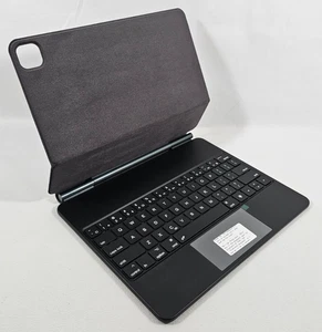Hülle mit Tastatur für 13" iPad Pro M4 2024 Schwarz Hintergrundbeleuchtung Bluetooth Magnet Trackp - Bild 1 von 15