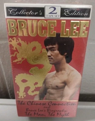 Bruce Lee The Chinese Connection & Man Myth 2 New Sealed VHS Tapes - Image 1 of 4