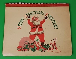 Vintage Christmas Time Action Fold Out Pop-Up Christmas Book Christmas Everyday - Foto 1 di 19