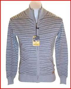 Nuevo Para Hombre Wrangler Vintage Maverick Cremallera Jersey Sudadera Gris Nuevo - Imagen 1 de 2