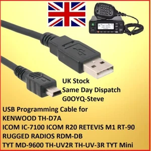 Cable de programación USB para TYT MD9600 RT90 OpenGD77 Fast Post - Imagen 1 de 3