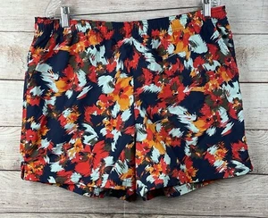 Columbia Sandy River Shorts Women’s Size XL - 5” Inseam - Blue Red Orange - Picture 1 of 6