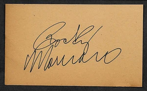 Rocky Marciano Autograph Reprint On Old 3x5 Card - Picture 1 of 1