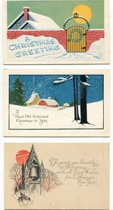 POSTALES DE VACACIONES - NAVIDAD, PASCUA, ACCIÓN DE GRACIAS - LOTE DE 6 - SIN PUBLICAR - Imagen 1 de 4