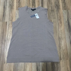 NWT Pendleton Women’s Large Sleeveless Sweater- Light Brown - Picture 1 of 7