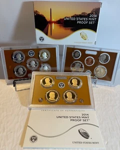 2014 S Annual 14 Coin Proof Set US Mint Original Box & COA - Picture 1 of 1