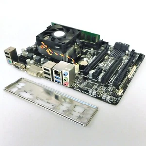 Gigabyte GA-F2A88XM-HD3 mATX Sockel FM2+ AMD A4-6300 3,7GHz 4GB RAM~mit Rechnung - Bild 1 von 5