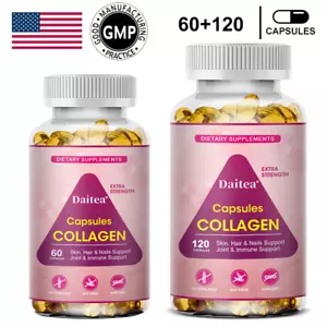 Collagen Capsules Hydrolysed Marine with Biotin&Vitamin C for Hair, Skin, Nails - Picture 1 of 9
