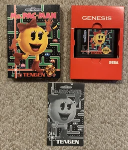 SEGA Genesis Ms Pac Man - with Manual & Case - Picture 1 of 1