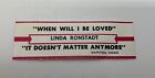 Linda Ronstadt -  When Will I Be Loved / It Doesn’t Matter Anymore - Jukebox 