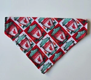 Liverpool FC Dog BANDANA. MEDIUM. double sided. Slips on Collar. - Picture 1 of 8