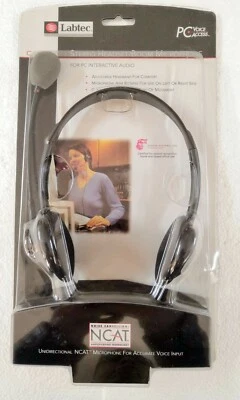 Labtec C-322 Stereo Headset/Boom Microphone - Image 1 of 3