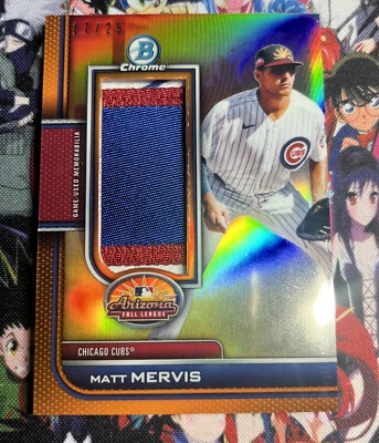 2023 Bowman Chrome - Matt Mervis #1B - RC AFL Patch Relic - 17/25 - Image 1 of 2