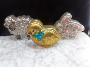 3 Valerie Parr Hill Mercury Glass Sugar Cookie Chick Easter Bunny Lighted Lamb - Picture 1 of 13