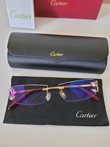 Cartier Classic C Unisex Gold Toned Rimless - Picture 1 of 14