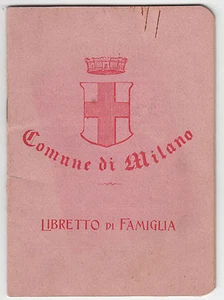 LIBRETTO DI FAMIGLIA MILANO 1928-L2274 - Imagen 1 de 1