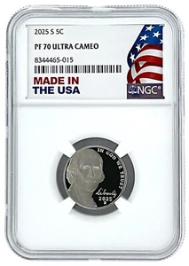 2025 S Jefferson Nickel NGC PF70 Ultra Cameo - Made In USA Holder - Picture 1 of 2
