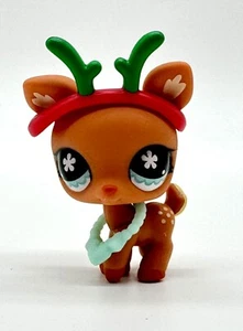 Calendario de Adviento Littlest Pet Shop G7 # 126 ciervo manchado marrón con accesorios - Imagen 1 de 3
