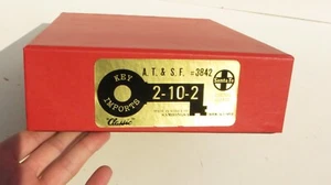 KEY IMPORTS SANTA FE BRASS A.T. & S.F. 2-10-2 #3842 CUSTOM SER #52 - Picture 1 of 10