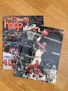 NBA Hoop Program - Chicago Bulls - 1990 25th Season - Michael Jordan Basketball - Picture 1 of 8