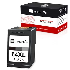 Replacement for HP 64XL 64 XL Black ENVY 7164 7130 7132 7158 7855 7155 6252 7858 - Picture 1 of 4