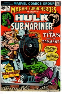 Marvel Super-Heroes #34 Jan 1973 - Picture 1 of 12