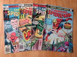 Lot of *4* AMAZING SPIDER-MAN! #153, 154, 168, 169 (FN/VF) *2 Newsstands!* - Picture 1 of 6