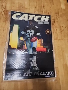 Cartel del equipo NFL Dallas Cowboys Emmitt Smith 1992 "Catch 22" 23x35 laminado - Imagen 1 de 5