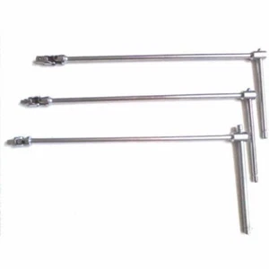 SET 3pz CHIAVI A T SNODATA LUNGA BUSSOLE ATTACCO QUADRO 1/2" 1/4" 3/8" - Foto 1 di 1