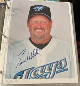 ERNIE WHITT SIGNED 8x10 TORONTO BLUE JAYS PHOTO AUTOGRAPHED - Picture 1 of 2