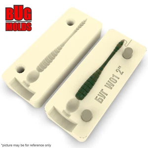 Bait DIY Fishing Mold Soft Plastic Baits Lure Plastisol Bass Tipsy - Picture 1 of 3
