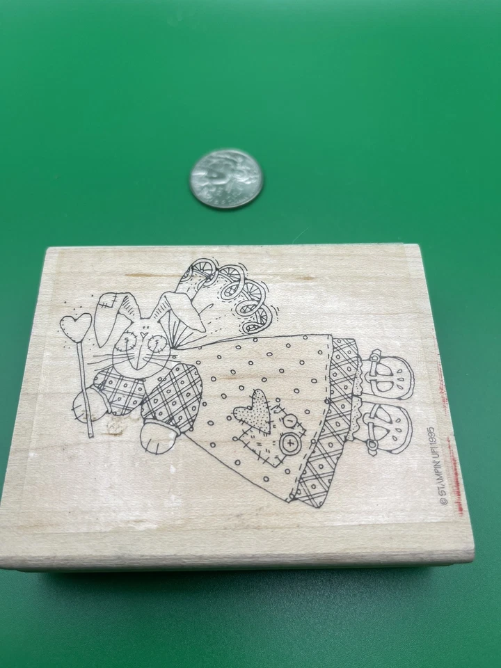 Estampilla de goma montada en madera BUNNY ANGEL Stampin’ Up DE COLECCIÓN - Envío gratuito Foto 1 de 4