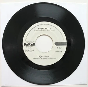 AQUA SONICS: Funky Fatso (Vinyl 7" Single) NM - Imagen 1 de 2