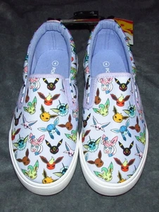 Pokémon Eeveelutions Niñas Twin Gore Zapatillas Sin Cordones Zapatos Talla 4 - Imagen 1 de 5