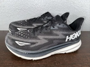 Hoka One One Clifton 9 Running Herren 12 EE schwarz weiß Mesh Road 1132210 BWHT - Bild 1 von 12