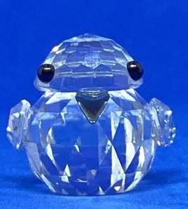 RETIRED SWAROVSKI CRYSTAL BABY SPARROW IN A SUMMER MEADOW METAL BEAK OPEN #7650 - Picture 1 of 6